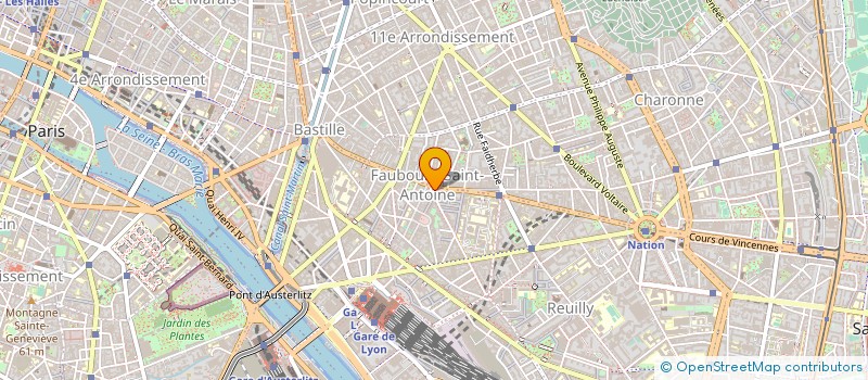 localisation de l'entreprise LE VERGER DU FAUBOURG à PARIS