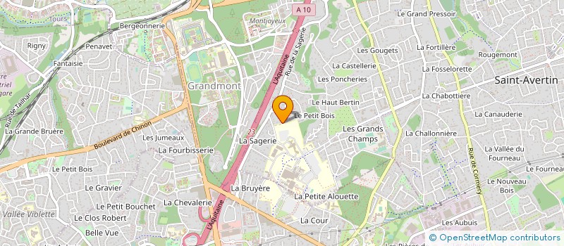 localisation de l'entreprise LE VERGER DU JARD  SAINT-AVERTIN