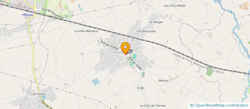 localisation de l'entreprise LE VERGER DU MENYS  POMMERET