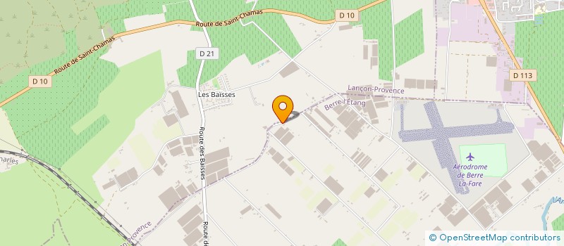 localisation de l'entreprise LE VERGER DU PAPET à BERRE-L'ETANG