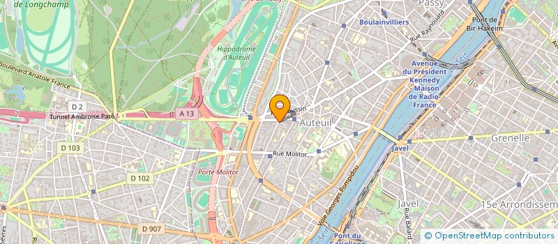 localisation de l'entreprise LE VERGER DU SEIZIEME à PARIS