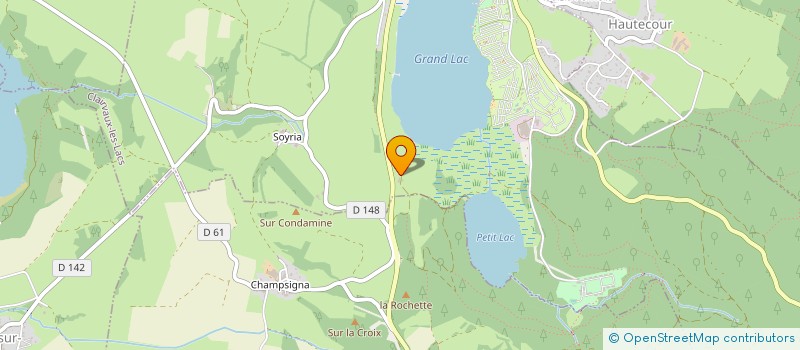 localisation de l'entreprise LE VERGER DU VILARET  CLAIRVAUX-LES-LACS