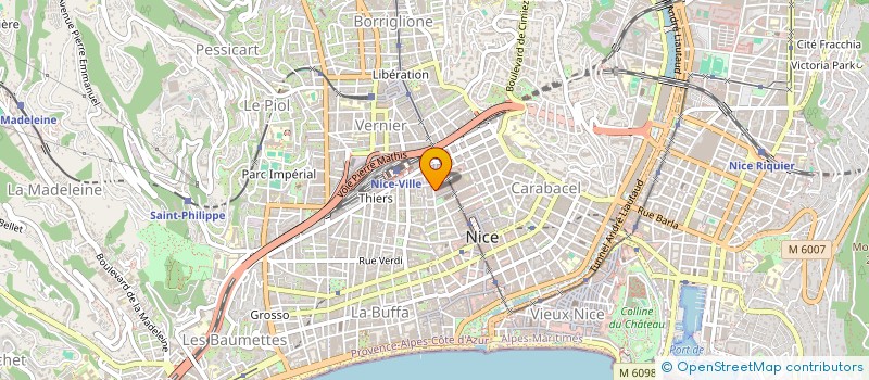 localisation de l'entreprise LE VERGER FLEURI à NICE