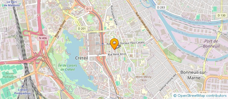 localisation de l'entreprise LE VERGER FLEURI  CRETEIL