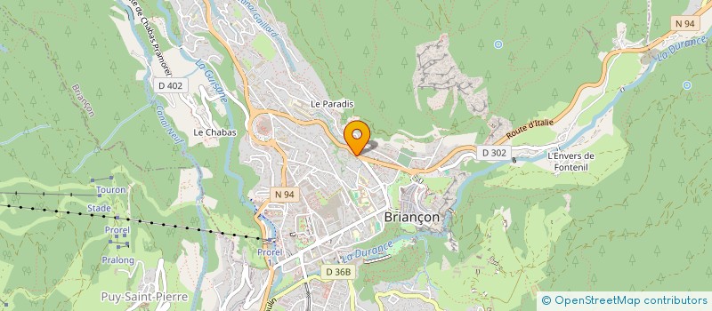 localisation de l'entreprise LE VERGER FLEURI à BRIANCON