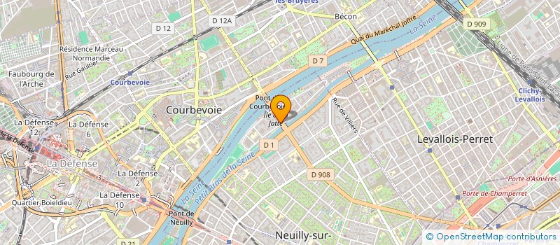 localisation de l'entreprise LE VERGER ILE DE JATTE à NEUILLY-SUR-SEINE