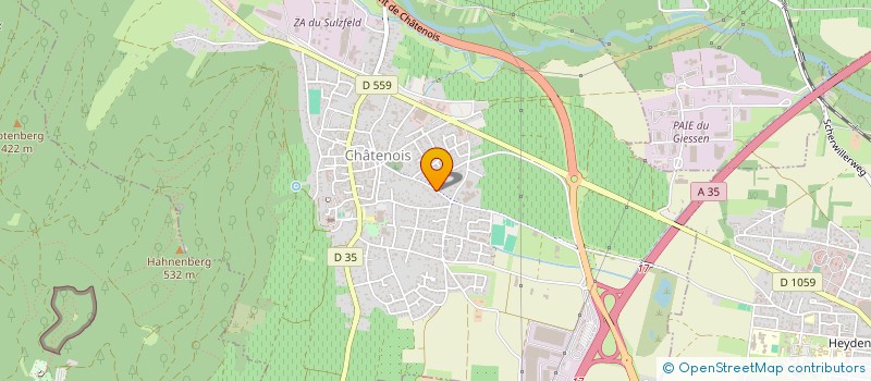 localisation de l'entreprise LE VERGER MARCHAL  CHATENOIS