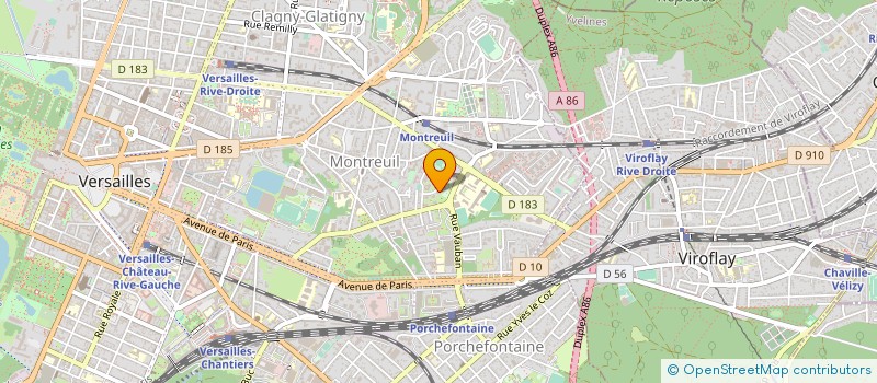 localisation de l'entreprise LE VERGER ROYAL à VERSAILLES
