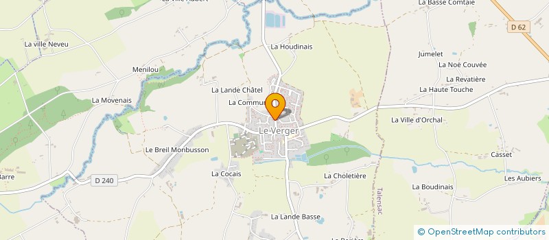 localisation de l'entreprise LE VERGER VOLANT  LE VERGER