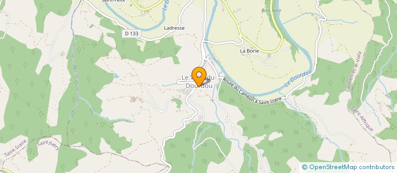 localisation de l'entreprise LE VERN  CALMELS-ET-LE-VIALA