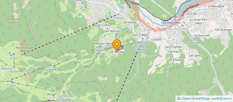 localisation de l'entreprise LE VERNAY  LES HOUCHES