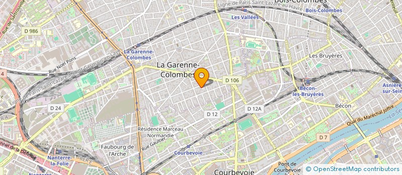 localisation de l'entreprise LE VERNIS MODERNE à LA GARENNE-COLOMBES