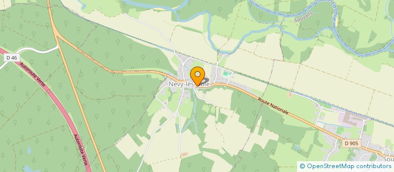 localisation de l'entreprise LE VERNOIS  NEVY-LES-DOLE