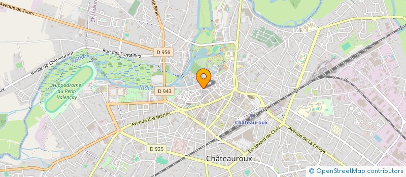 localisation de l'entreprise LE VERRE BOUTEILLE à CHATEAUROUX