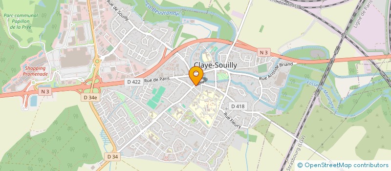 localisation de l'entreprise LE VERRE D'ALEXANDRE  CLAYE-SOUILLY