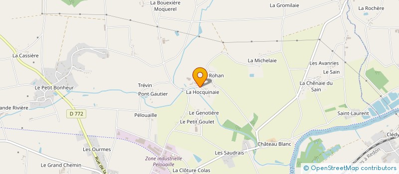 localisation de l'entreprise LE VERRE EN SCENE  GUIPRY-MESSAC