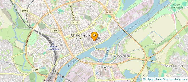 localisation de l'entreprise LE VERRE GALANT à CHALON-SUR-SAONE