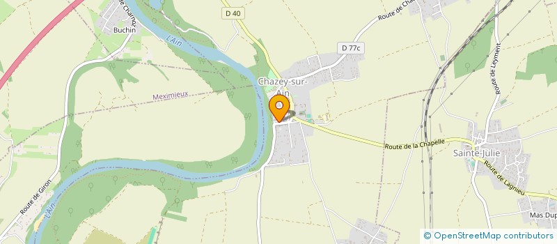 localisation de l'entreprise LE VERRE GOURMAND'AIN  CHAZEY-SUR-AIN