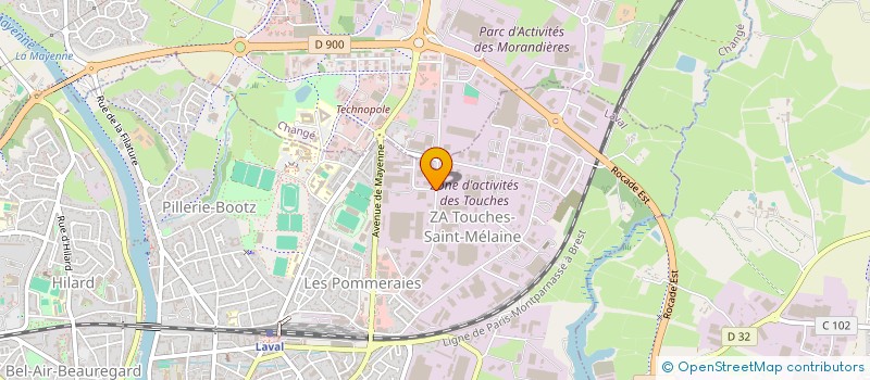 localisation de l'entreprise LE VERRE LAVALLOIS à LAVAL