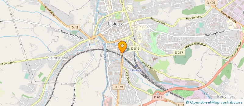 localisation de l'entreprise LE VERRE LOISIR à LISIEUX