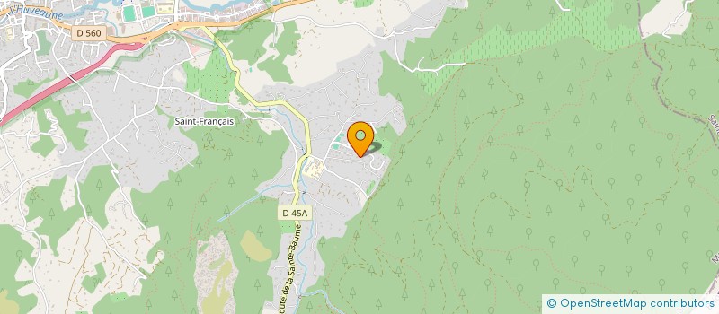 localisation de l'entreprise LE VERRE PROVENCAL  AURIOL