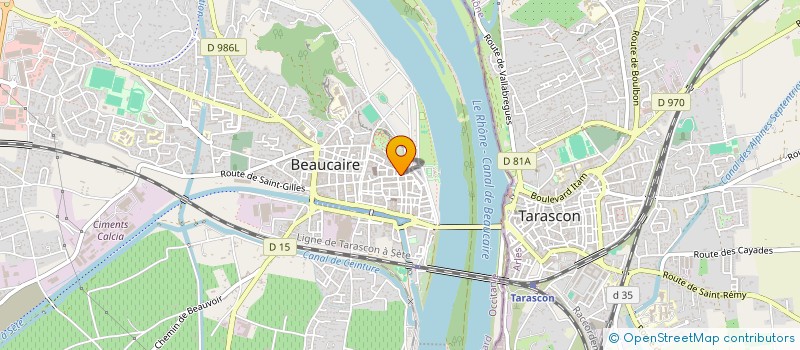 localisation de l'entreprise LE VERRE S'EN MELE à BEAUCAIRE
