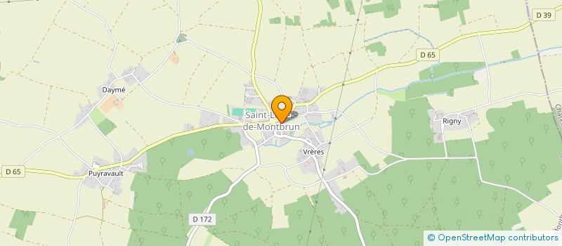 localisation de l'entreprise LE VERRIER  SAINT-LEGER-DE-MONTBRUN