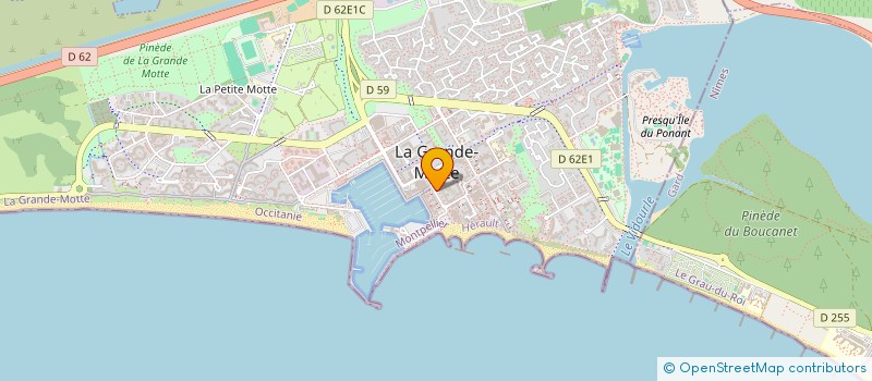 localisation de l'entreprise LE VERSAILLES à LA GRANDE-MOTTE