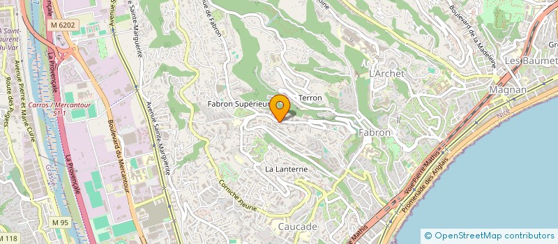 localisation de l'entreprise LE VERSAILLES à NICE