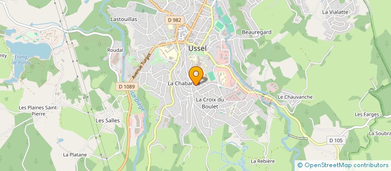 localisation de l'entreprise LE VERSAILLES à USSEL