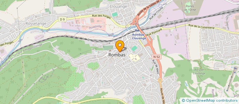 localisation de l'entreprise LE VERSAILLES  ROMBAS