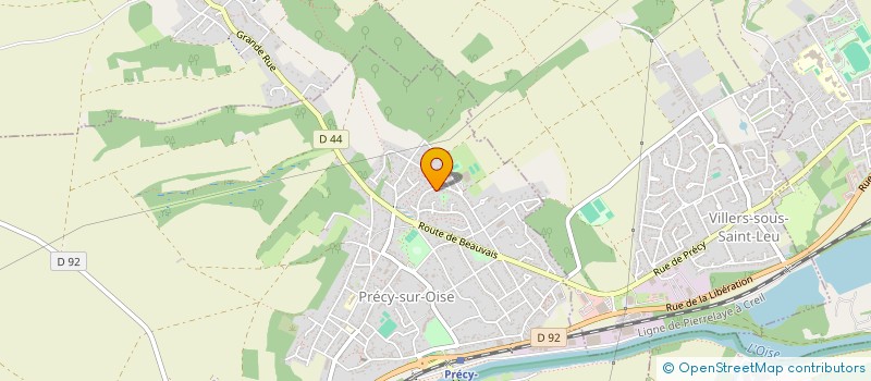 localisation de l'entreprise LE VERSEAU  PRECY-SUR-OISE