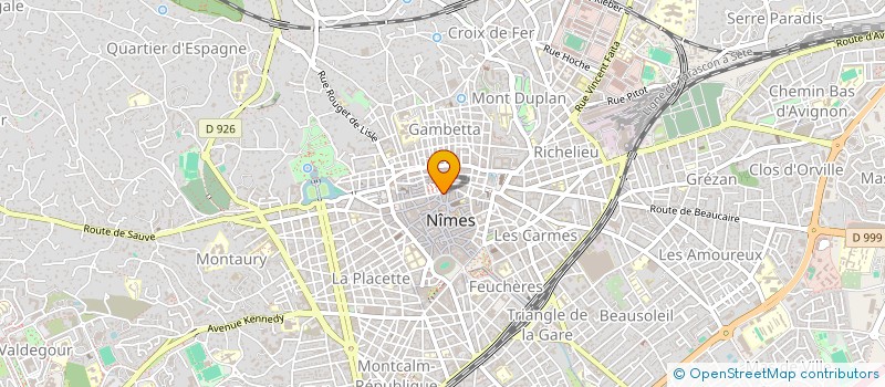 localisation de l'entreprise LE VERSEAU SCI à NIMES