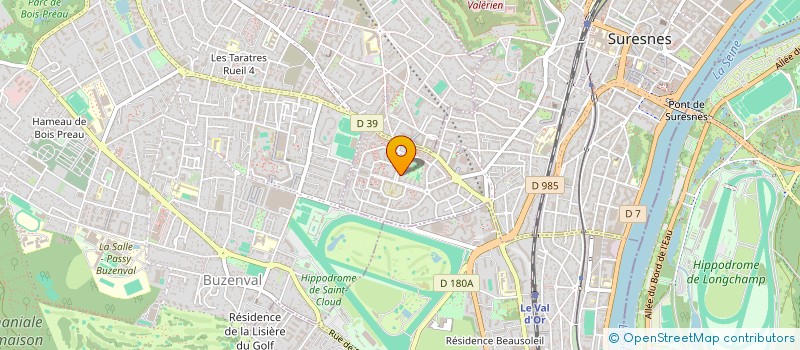 localisation de l'entreprise LE VERT BOCAGE à SURESNES