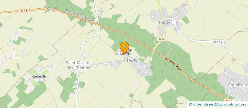 localisation de l'entreprise LE VERT ENVIE à SAINT-MARTIN-DES-CHAMPS