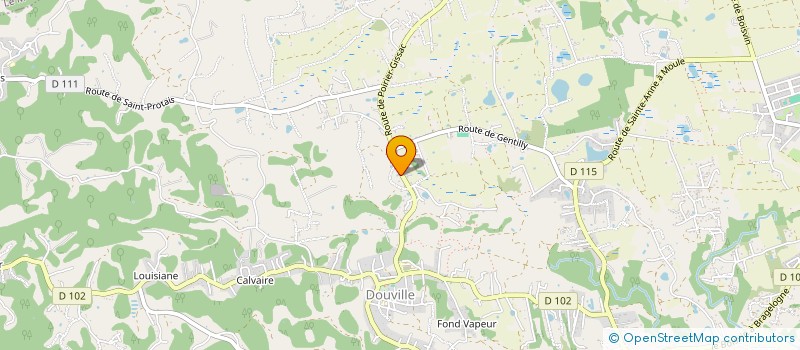 localisation de l'entreprise LE VERT'G  SAINTE-ANNE