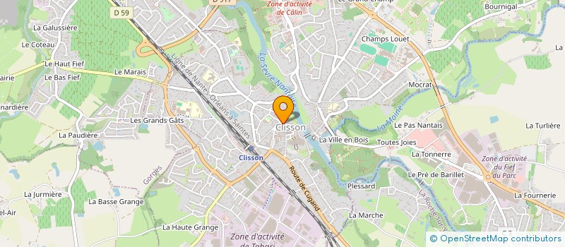 localisation de l'entreprise LE VERT KIWI  CLISSON