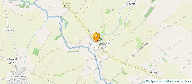 localisation de l'entreprise LE VERT MEILLON à TOURNAI-SUR-DIVE