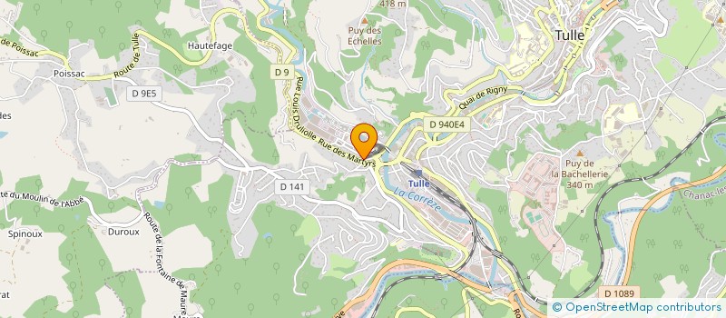 localisation de l'entreprise LE VERT PLEIN  SAINT-PARDOUX-LA-CROISILLE