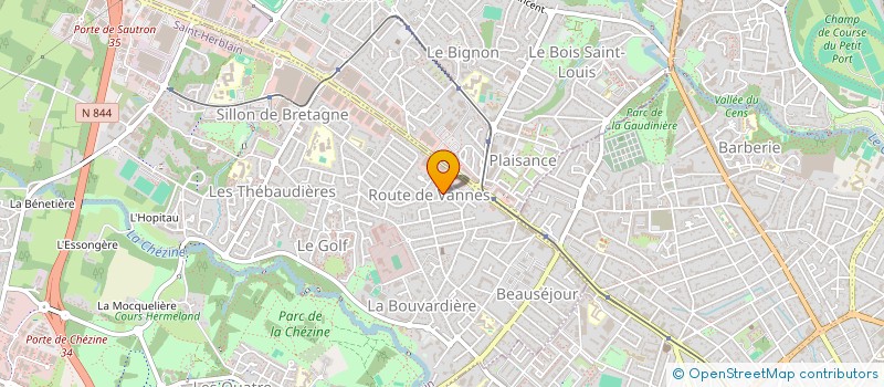 localisation de l'entreprise LE VERT ROCHER  SAINT-HERBLAIN