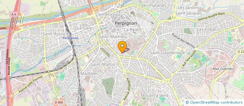 localisation de l'entreprise LE VERT VALLON à PERPIGNAN