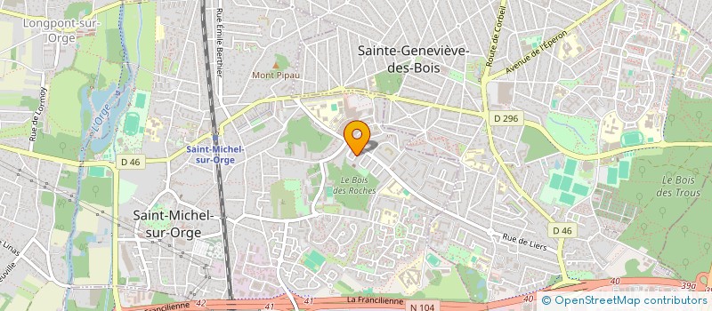 localisation de l'entreprise LE VERT VETEMENT à SAINT-MICHEL-SUR-ORGE