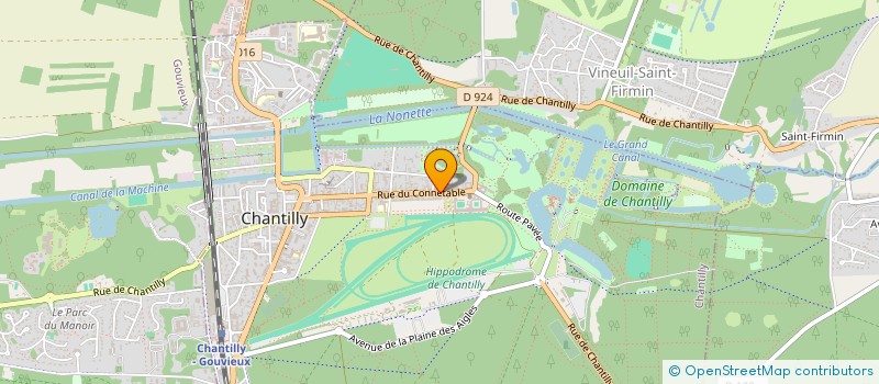 localisation de l'entreprise LE VERTUGADIN  CHANTILLY