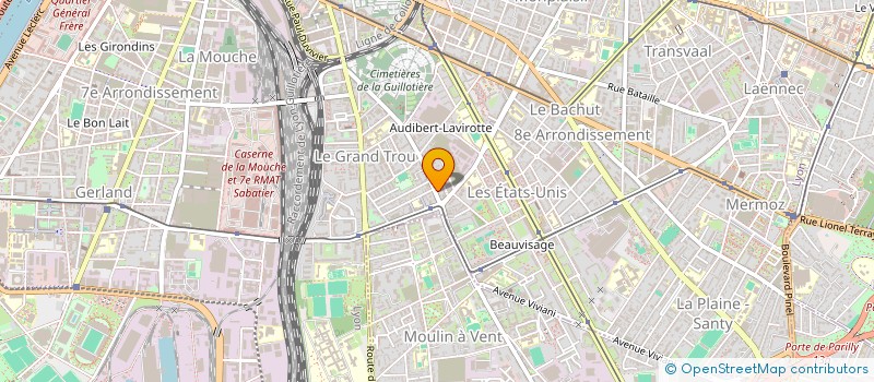 localisation de l'entreprise LE VERY TABLE  LYON