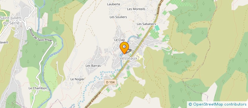 localisation de l'entreprise LE VESSEAUX-MERE  VESSEAUX