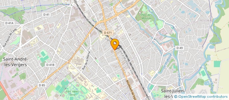 localisation de l'entreprise LE VESTIAIRE DU BARBIER  TROYES