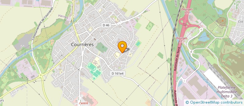 localisation de l'entreprise LE VESTIBULLE 3  COURRIERES