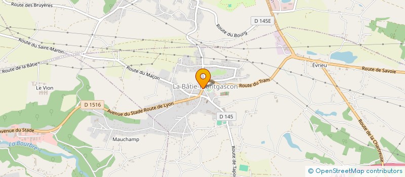 localisation de l'entreprise LE VESUVE  LA BATIE-MONTGASCON