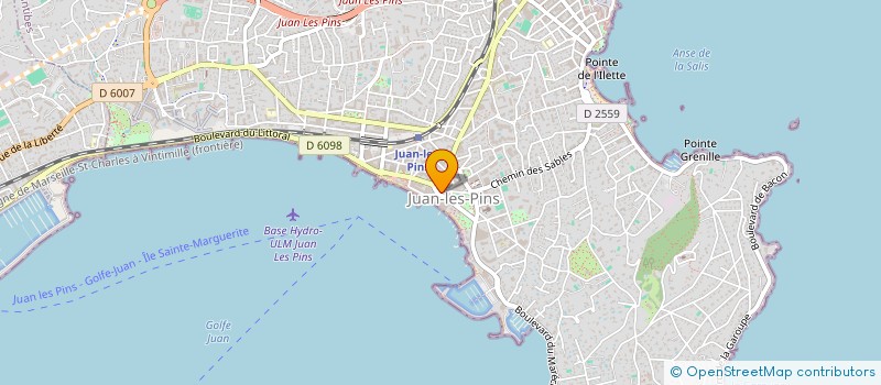 localisation de l'entreprise LE VESUVIO à ANTIBES