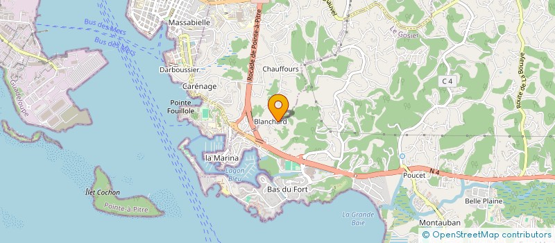 localisation de l'entreprise LE VESUVIO à LE GOSIER